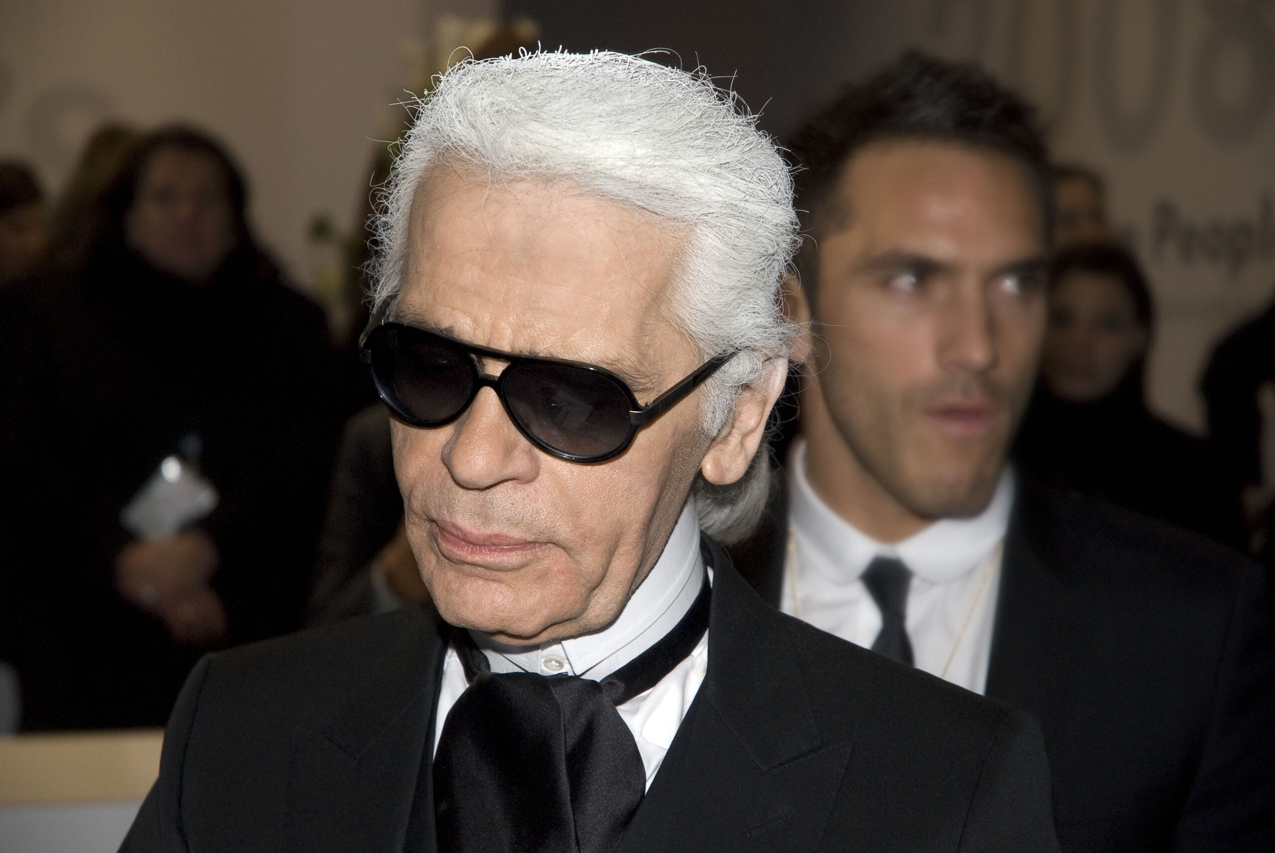 Karl Lagerfeld auf der Volkswagen People’s Night, © Thore Siebrands, 2008, Berlin, CC BY 3.0